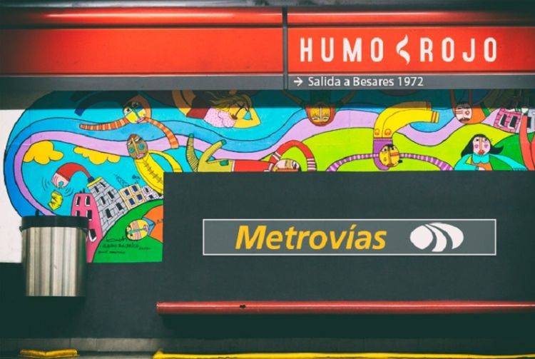 humo rojo comienza a trabajar con metrovías