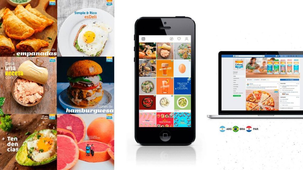 redes sociales Celusal - instagram, facebook y twitter